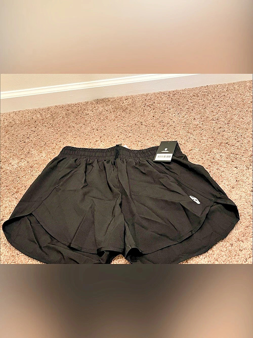 GYMREAPERS Black Athletic Shorts NWT